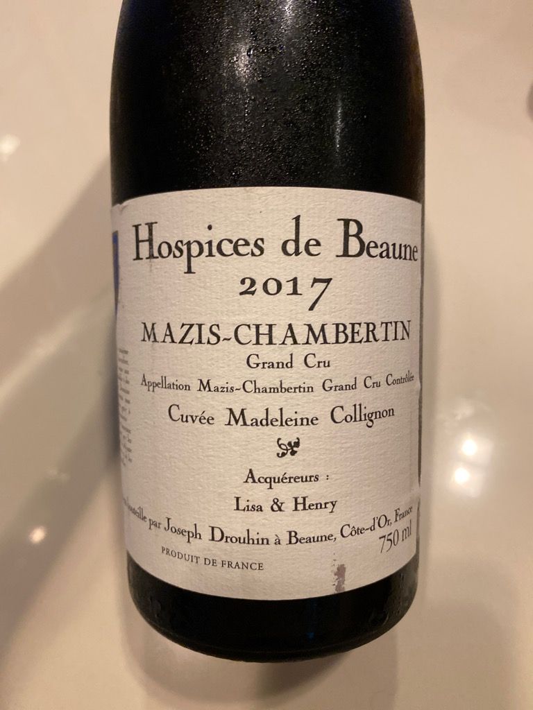 2017 Hospices de Beaune Mazis-Chambertin Cuvée Madeleine Collignon