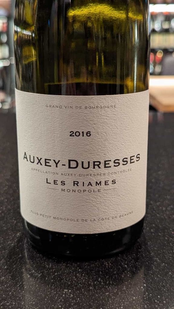 2016 François de Givry Auxey-Duresses Les Riames - CellarTracker