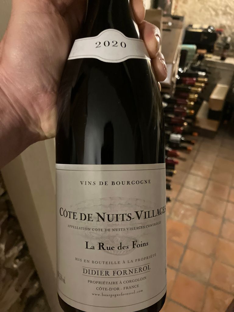 2010 Domaine Didier Fornerol Côte de Nuits Villages La Rue des