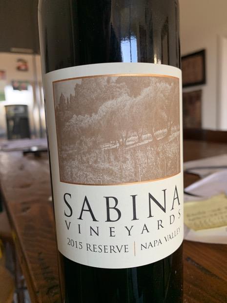 2014 Sabina Vineyards Cabernet Sauvignon Reserve - CellarTracker