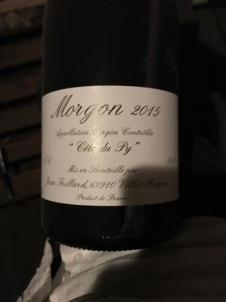 2015 Jean Foillard Morgon Côte du Py - CellarTracker