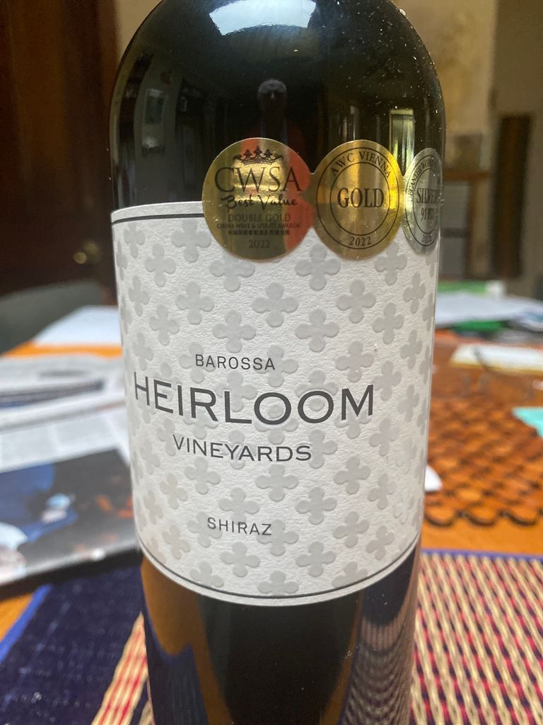 2021 Heirloom Vineyards Shiraz Barossa, Australia, South Australia ...