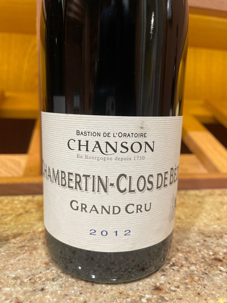 2012 Domaine Chanson Chambertin-Clos de Bèze - CellarTracker
