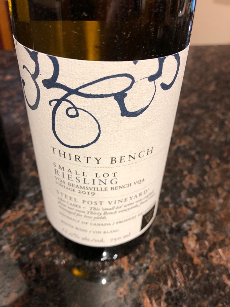 2020 Thirty Bench Riesling Small Lot Steel Post Vineyard, Canada