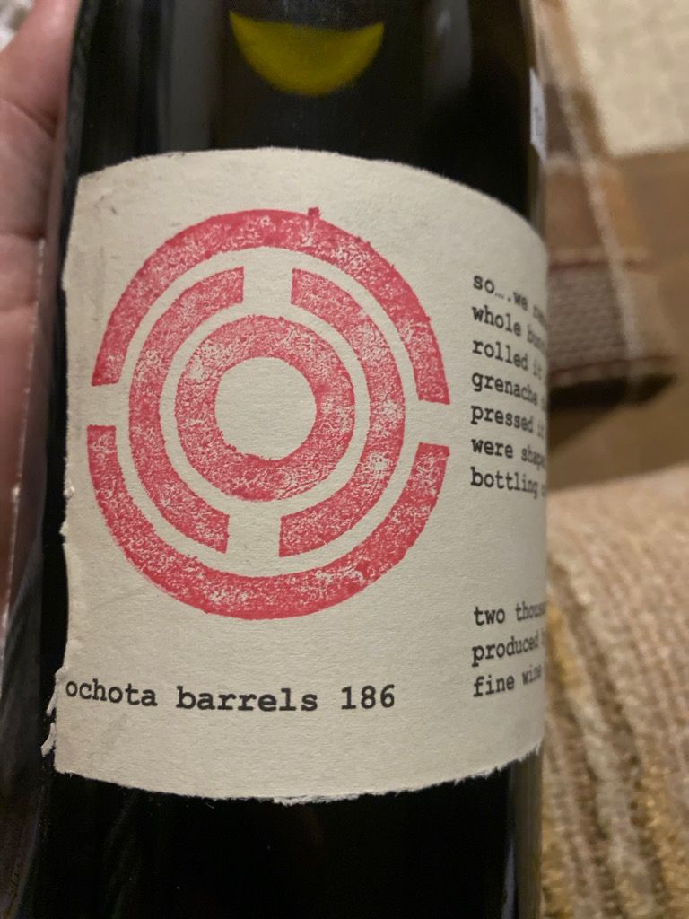 2022 Ochota Barrels Grenache 186, Australia, South Australia, Fleurieu