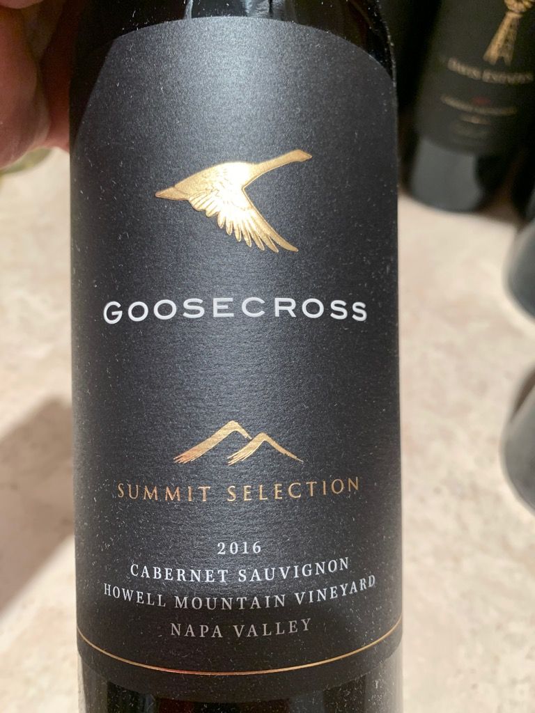2016 Goosecross Cellars Sauvignon Howell Mountain Vineyard, USA, California CellarTracker