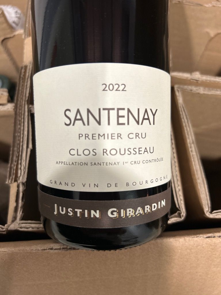2022 Justin Girardin Santenay 1er Cru Clos Rousseau - CellarTracker