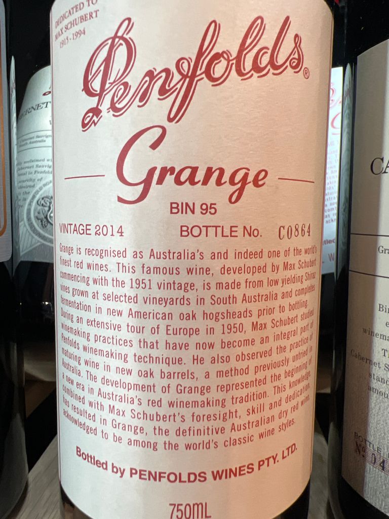 2014 Penfolds Grange - CellarTracker