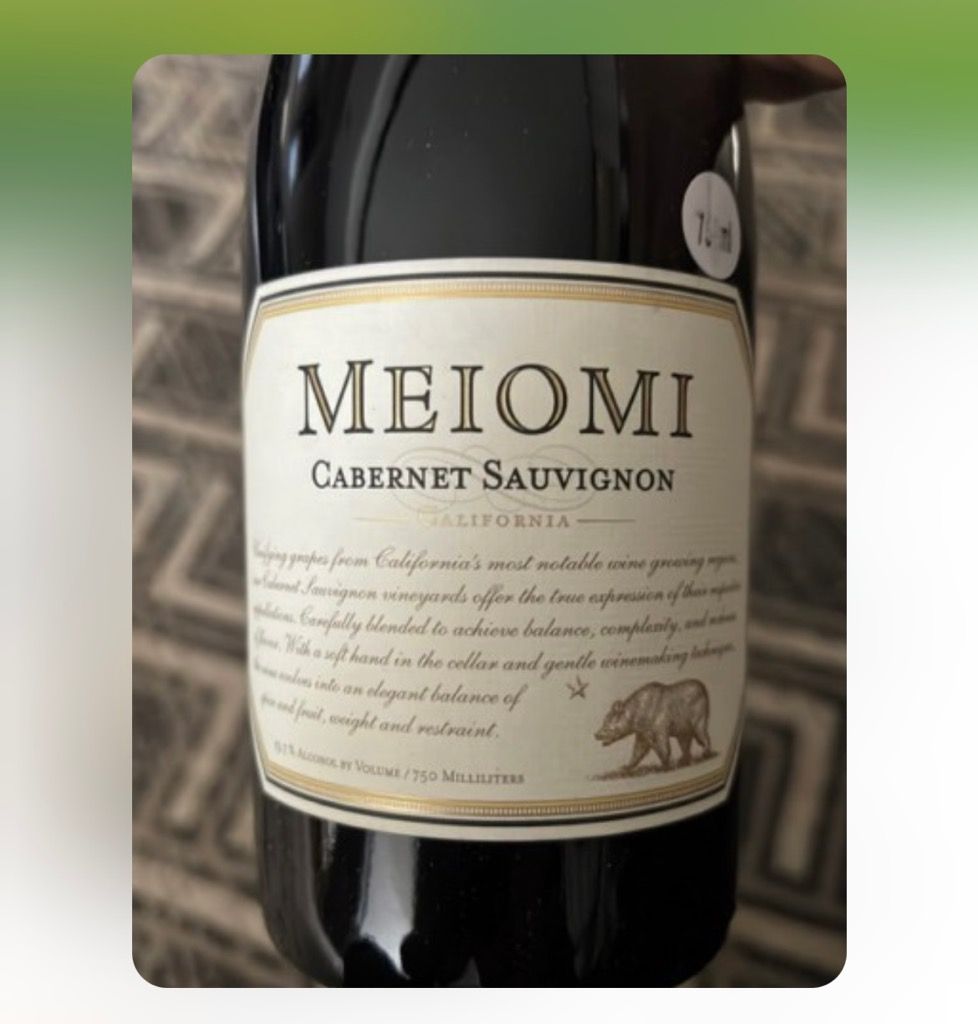 2018 Meiomi Cabernet Sauvignon Usa California Cellartracker