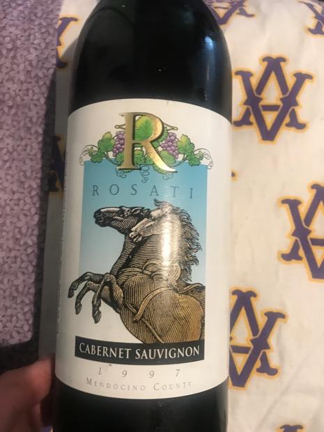 1996 Rosati Family Winery Cabernet Sauvignon, USA, California, North ...