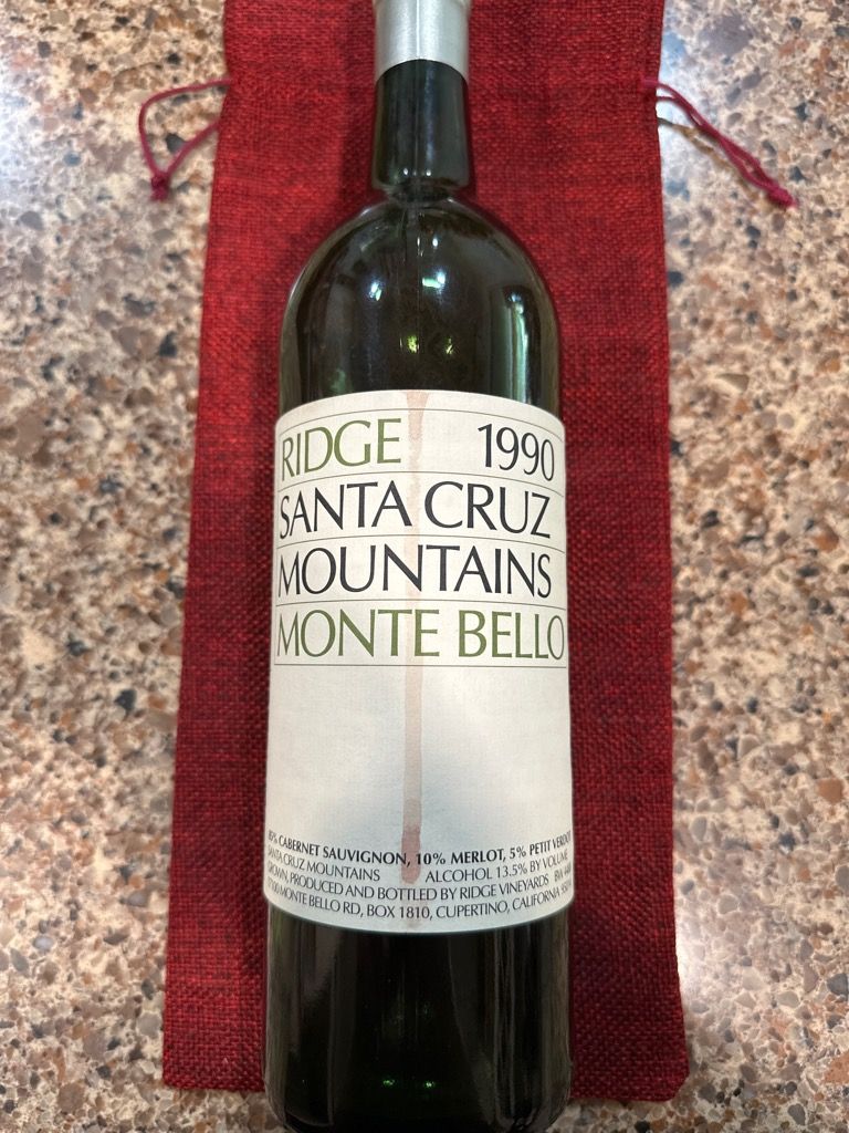 1990 Ridge Monte Bello - CellarTracker