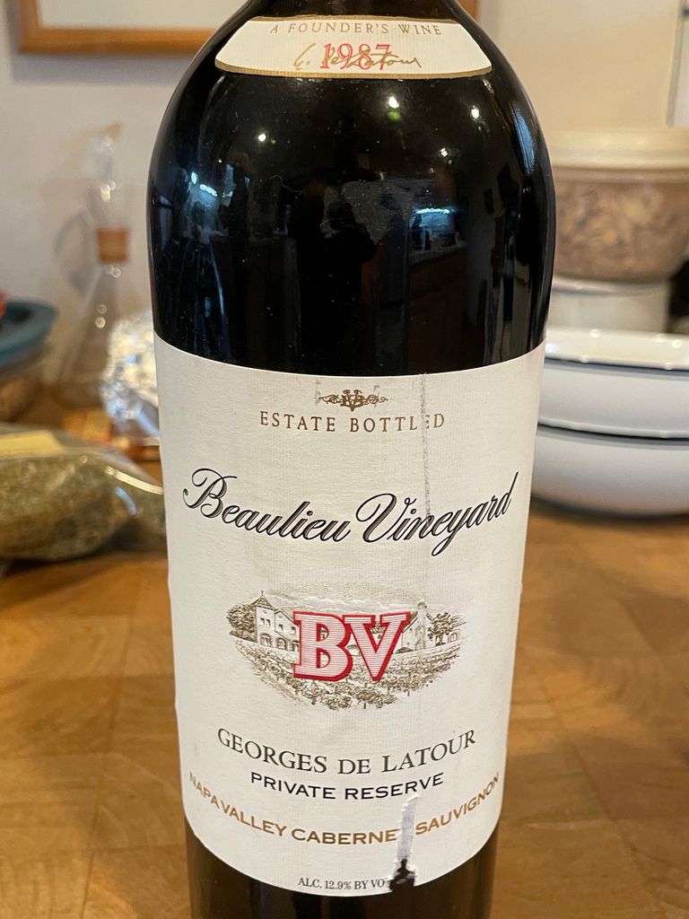 1987 Beaulieu Vineyard Cabernet Sauvignon Georges de Latour