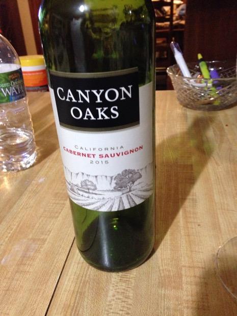 2015 Canyon Oaks Vineyards Cabernet Sauvignon, USA, California ...