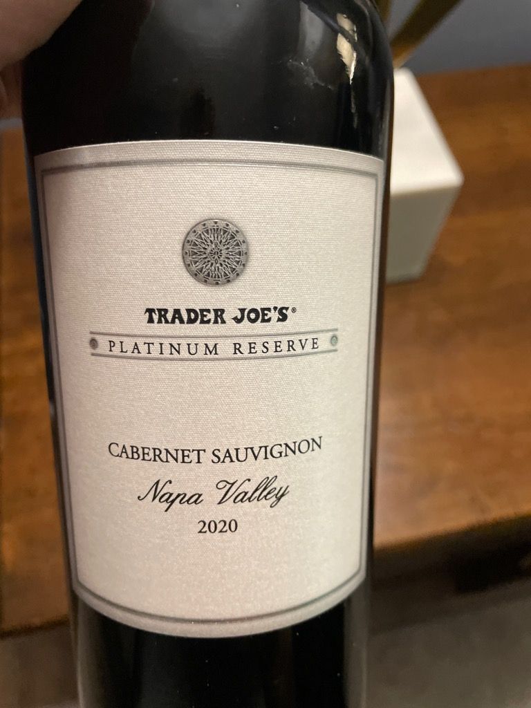 2022 Trader Joe's Cabernet Sauvignon Platinum Reserve