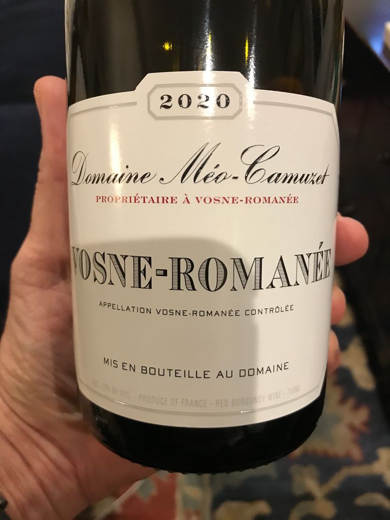 2020 Domaine Méo-Camuzet Vosne-Romanée - CellarTracker