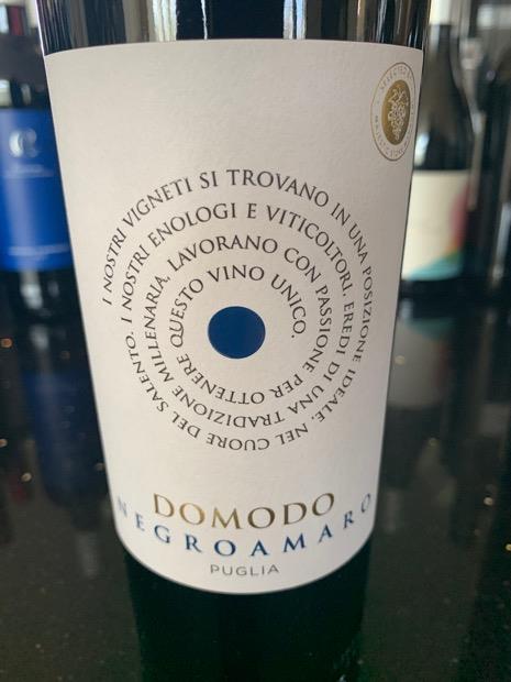 2018 Cantina ed Oleificio Sociale Negroamaro Domodo Puglia IGT, Italy ...