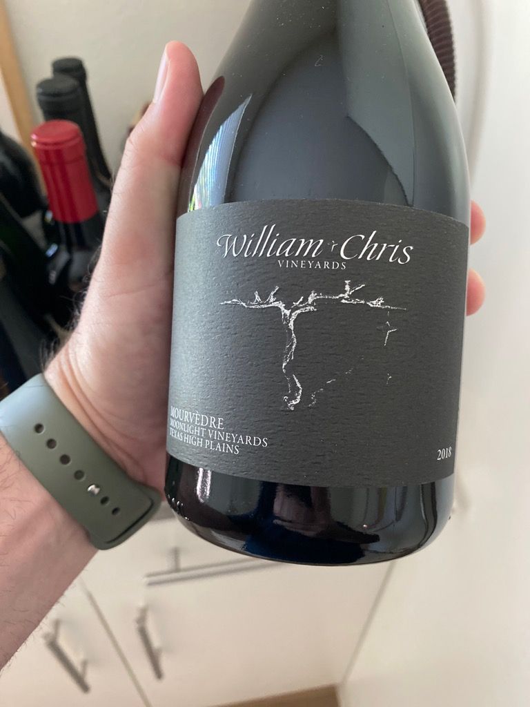 2017 William Chris Vineyards Mourvèdre Moonlight Vineyards, USA, Texas