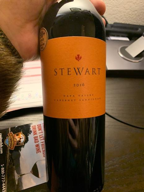 2016 Stewart Cabernet Sauvignon  USA  California  Napa Valley