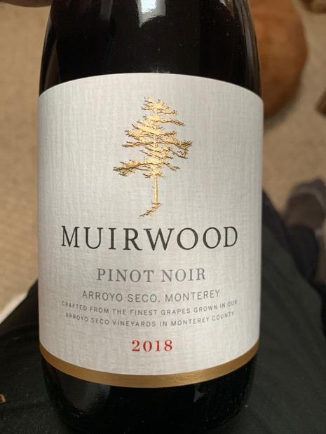 2018 Muirwood Vineyards Pinot Noir, USA, California, Central Coast ...