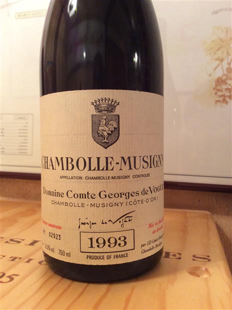1998 Domaine Comte Georges de Vogüé Chambolle-Musigny - CellarTracker