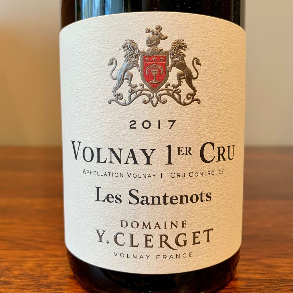 2017 Domaine Y. Clerget Volnay 1er Cru Santenots - CellarTracker