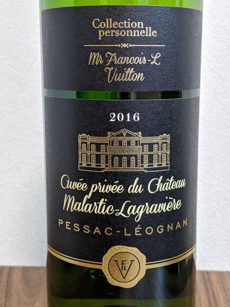Mr Francois-L Vuitton Cuvée Privée du Château Malartic-Lagravière  Pessac-Léognan Rouge