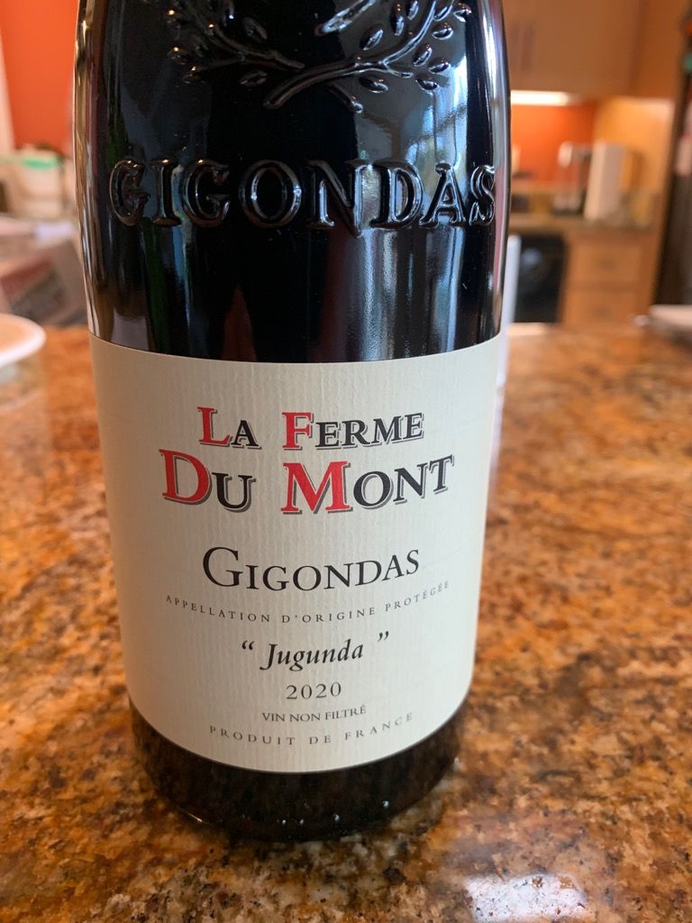 2020 La Ferme du Mont Gigondas Côtes Jugunda, France, Rhône, Southern