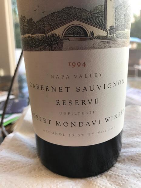 1993 Robert Mondavi Winery Cabernet Sauvignon Reserve - CellarTracker