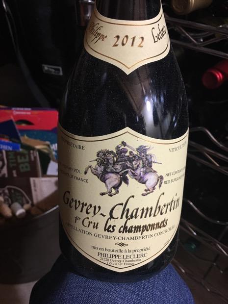 2010 Philippe Leclerc Gevrey-Chambertin 1er Cru Champonnets