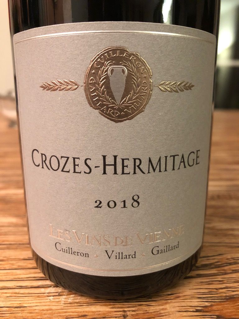 2018 Les Vins De Vienne Crozes Hermitage France Rhône Northern Rhône