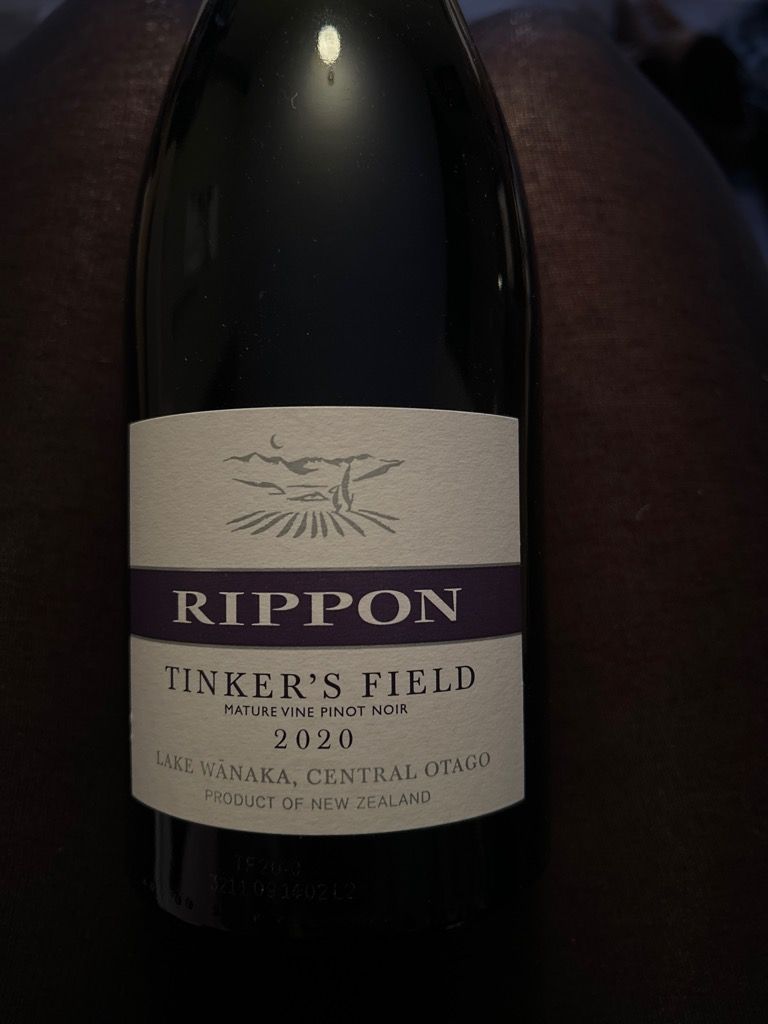 2020 Rippon Pinot Noir Tinker's Field - CellarTracker
