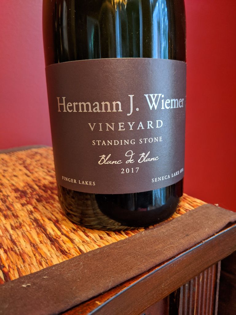 2017 Hermann J. Wiemer Chardonnay Blanc De Blanc Standing Stone ...