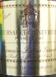 2011 Domaine Latour-Giraud Meursault 1er Cru Les Genevrières Cuvée
