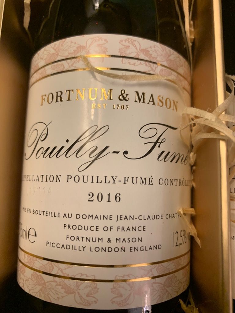 2016 Domaine Châtelain PouillyFumé Fortnum & Mason, France, Loire