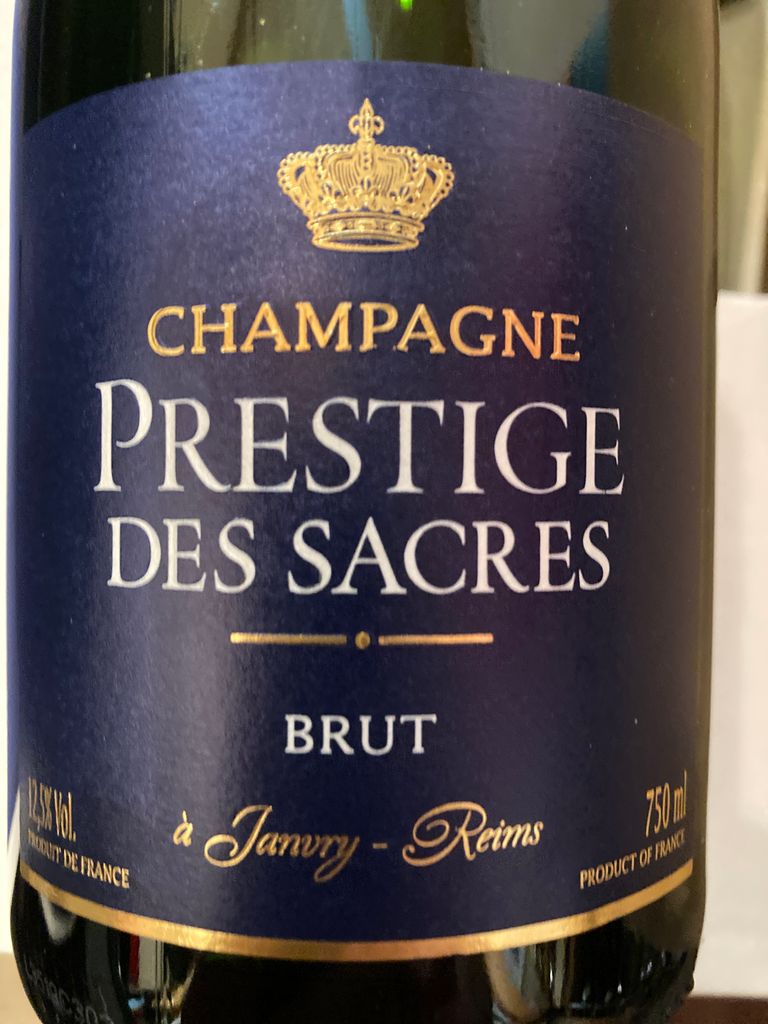 N.V. Prestige des Sacres Champagne Brut Prestige - CellarTracker