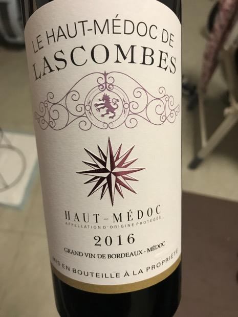 2016 Château Lascombes Le Haut Médoc de Lascombes - CellarTracker