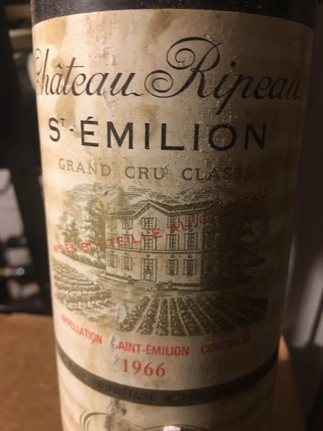 1964 Château Ripeau, France, Bordeaux, Libournais, St. Émilion Grand ...