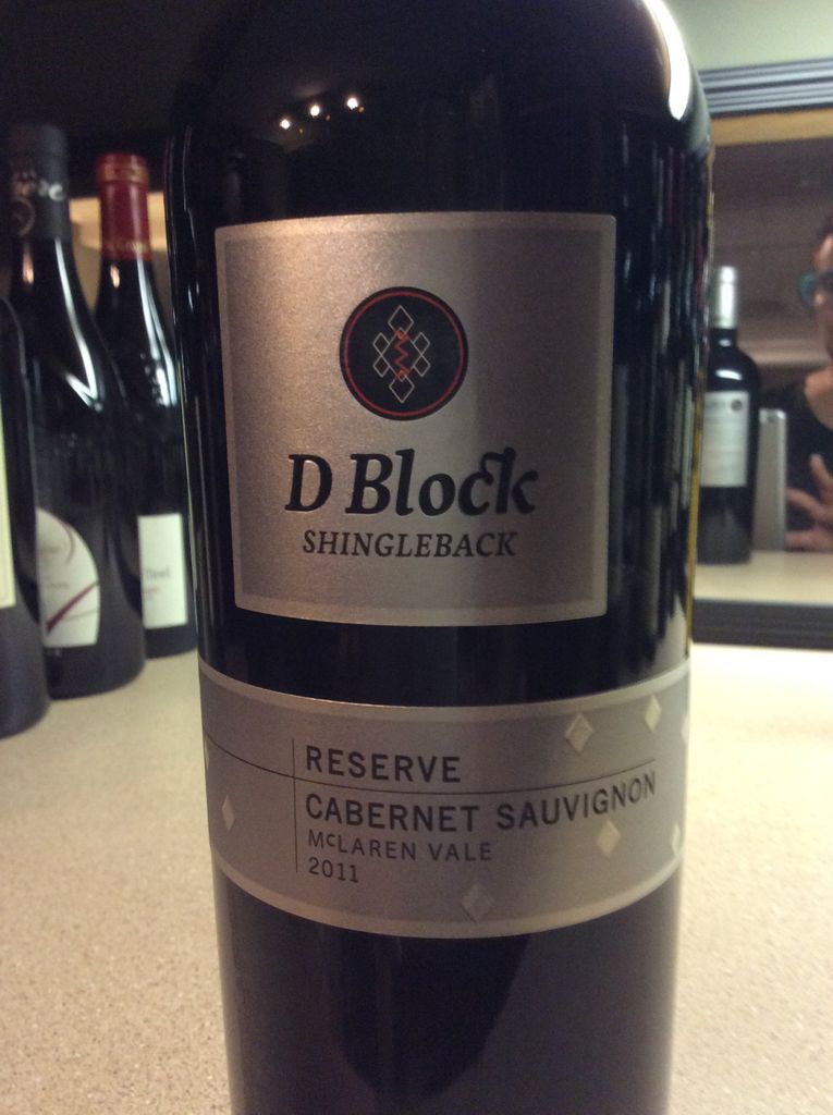 2011 Shingleback Cabernet Sauvignon D Block Reserve, Australia, South ...