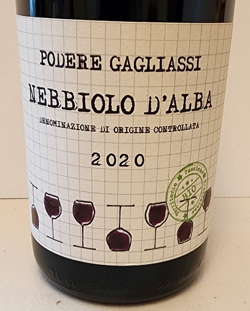 2021 Podere Gagliassi Nebbiolo d'Alba, Italy, Piedmont, Alba, Nebbiolo ...