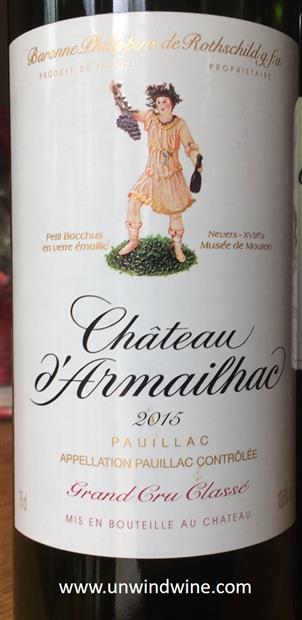 2016 Chateau d/'Armailhac France Wine Box Panel