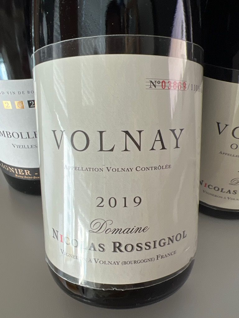 2019 Nicolas Rossignol Volnay - CellarTracker