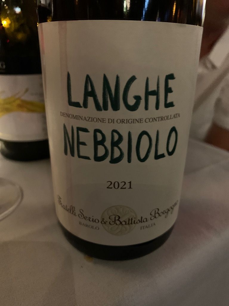 2021 Fratelli Serio and Battista Borgogno Langhe Nebbiolo, Italy ...