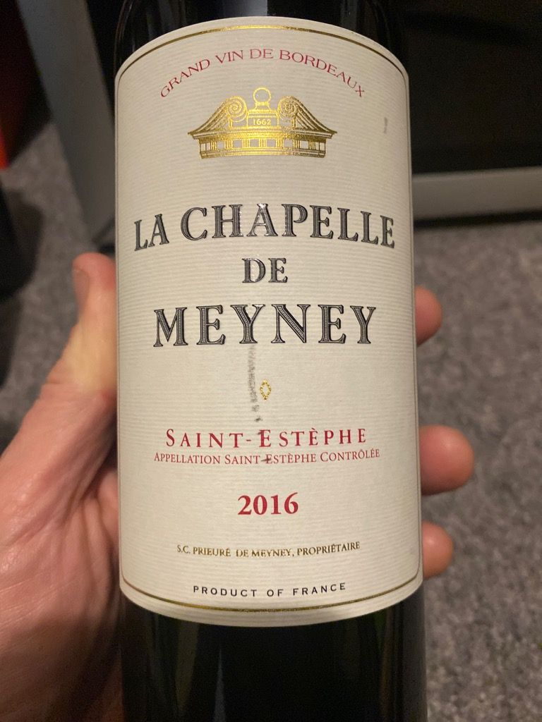 2016 Château Meyney La Chapelle de Meyney - CellarTracker