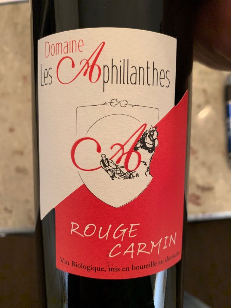 2019 Domaine Les Aphillanthes Côtes Du Rhône Rouge Carmin France