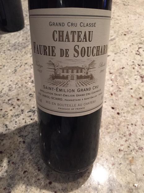 ワイン Chateau Faurie de Souchard 1970 Château Faurie de Souchard Saint-Émilion Grand Cru (Grand