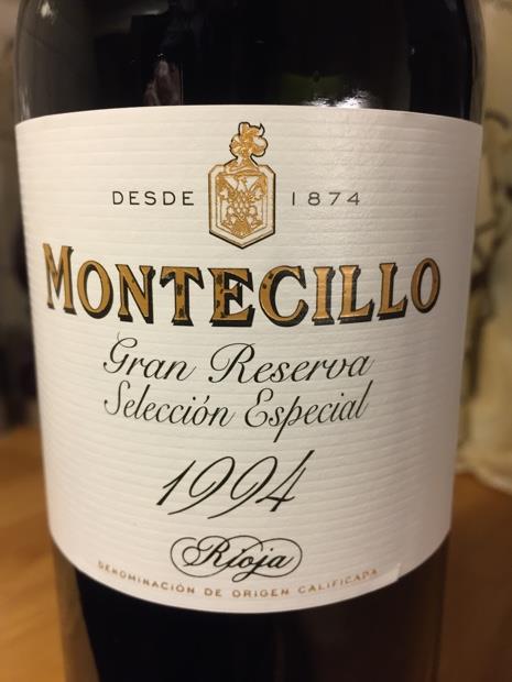 1994 Bodegas Montecillo Rioja Gran Reserva Seleccion Especial, Spain ...