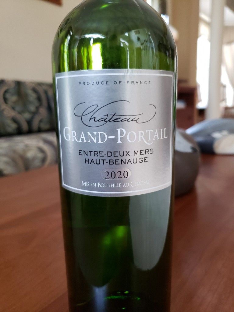 2020 Château GrandPortail Bordeaux HautBenauge Blanc, France