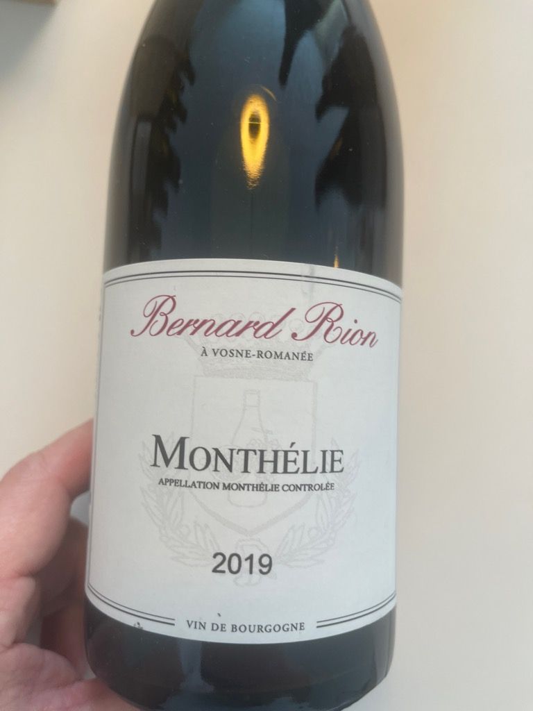 2019 Domaine Armelle et Bernard Rion Monthélie, France, Burgundy, Côte ...