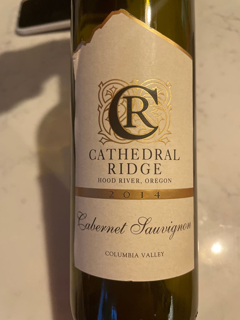 2014 Cathedral Ridge Cabernet Sauvignon, USA, Oregon, Columbia Valley ...