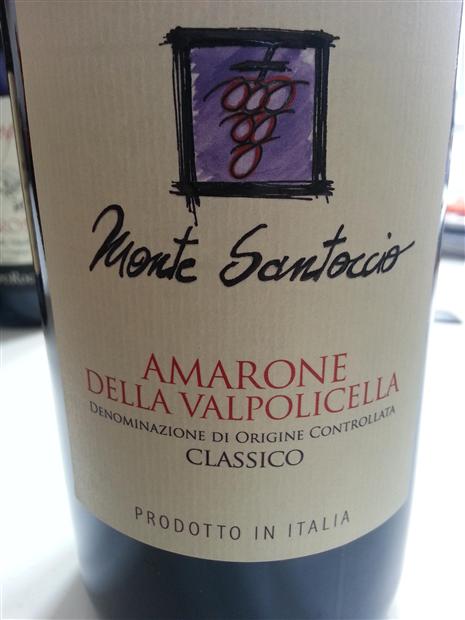 2008 Monte Santoccio Amarone della Valpolicella Classico, Italy, Veneto ...